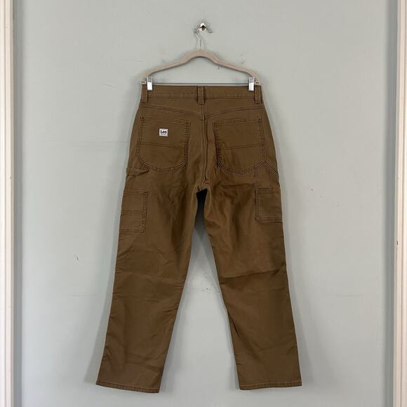 NWT Lee Legendary Workwear Loose Fit Dark Khaki Carpenter Jeans - Picture 4 of 7